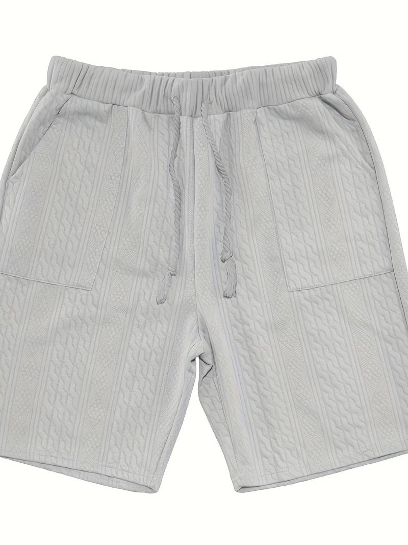 Seanas | Combinaison décontractée en short jacquard pour hommes