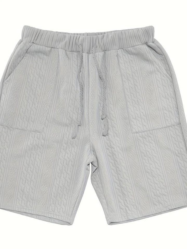 Seanas | Combinaison décontractée en short jacquard pour hommes