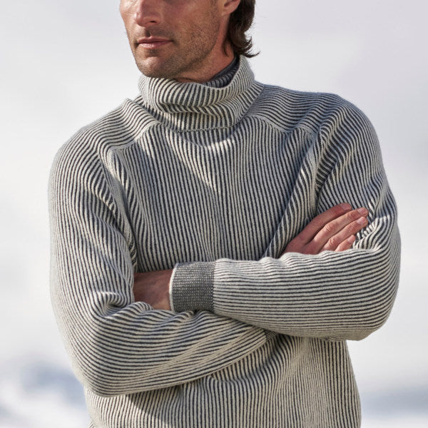 Luosias | Pull chaud avec col pour hommes