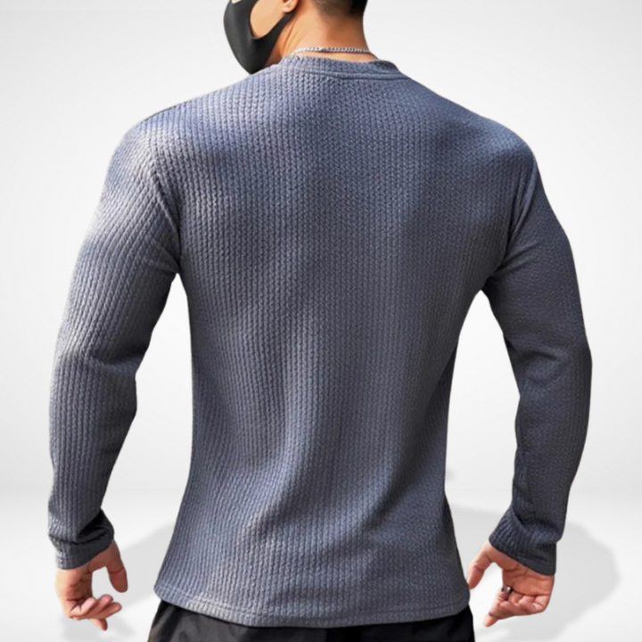 Laayner manches longues à maille texturée pour Homme – Fredin