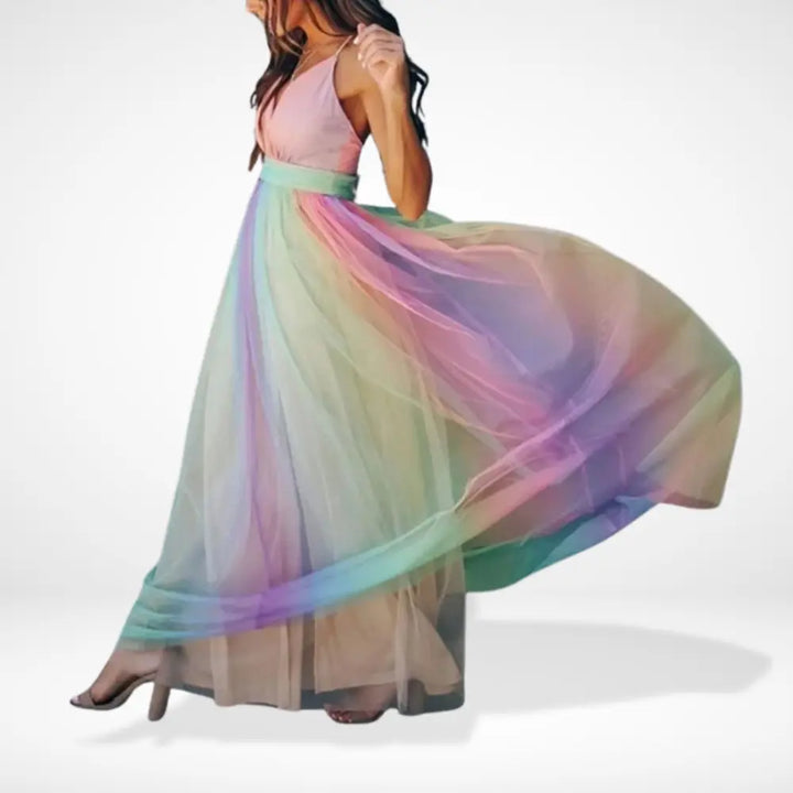 Leuna longue de cocktail fluide et dégradée pour Femme - Lezx