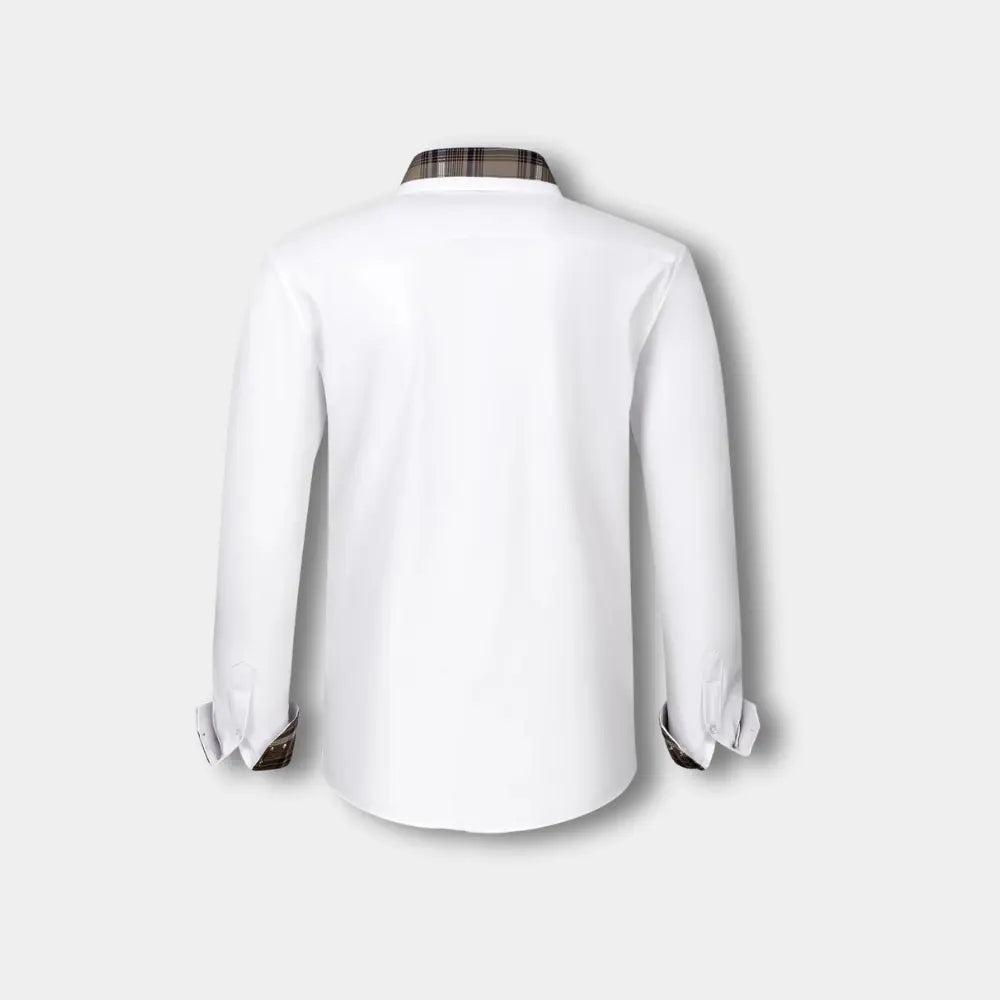 Seosian manches longues à finitions carreaux pour Homme – Joni