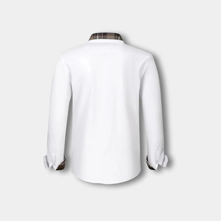 Seosian manches longues à finitions carreaux pour Homme – Joni