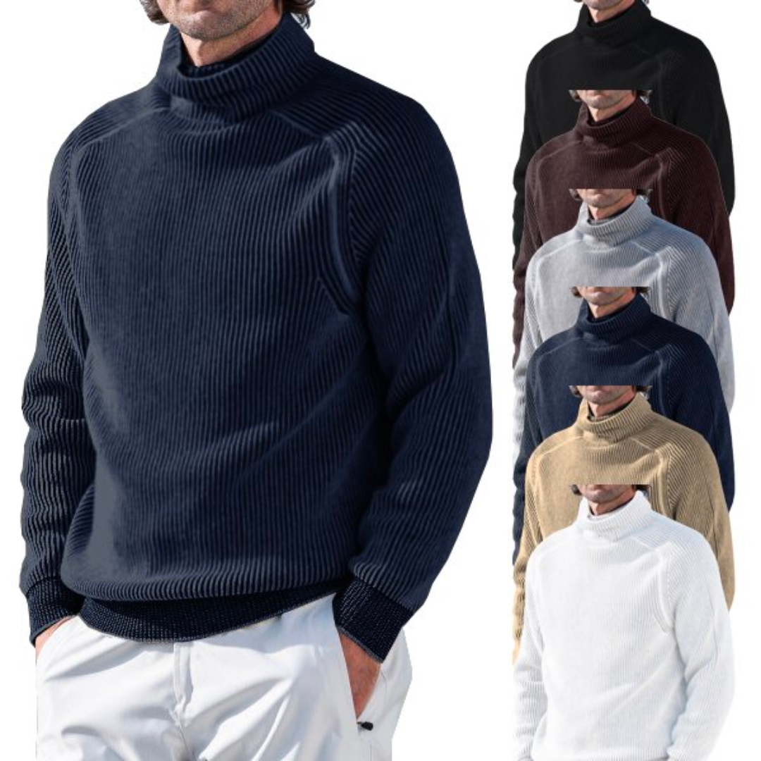 Luosias | Pull chaud avec col pour hommes