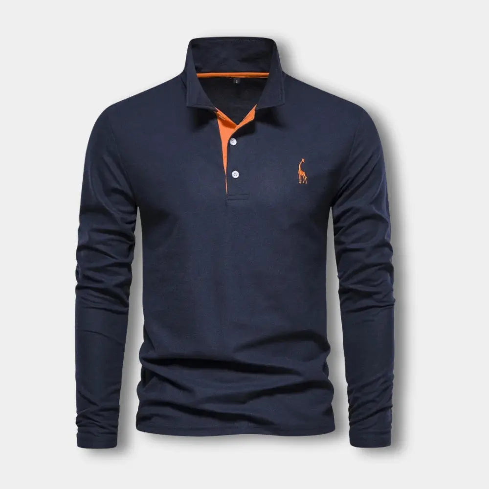 Niorar manches longues avec col ouvert contrasté pour Homme – Spence