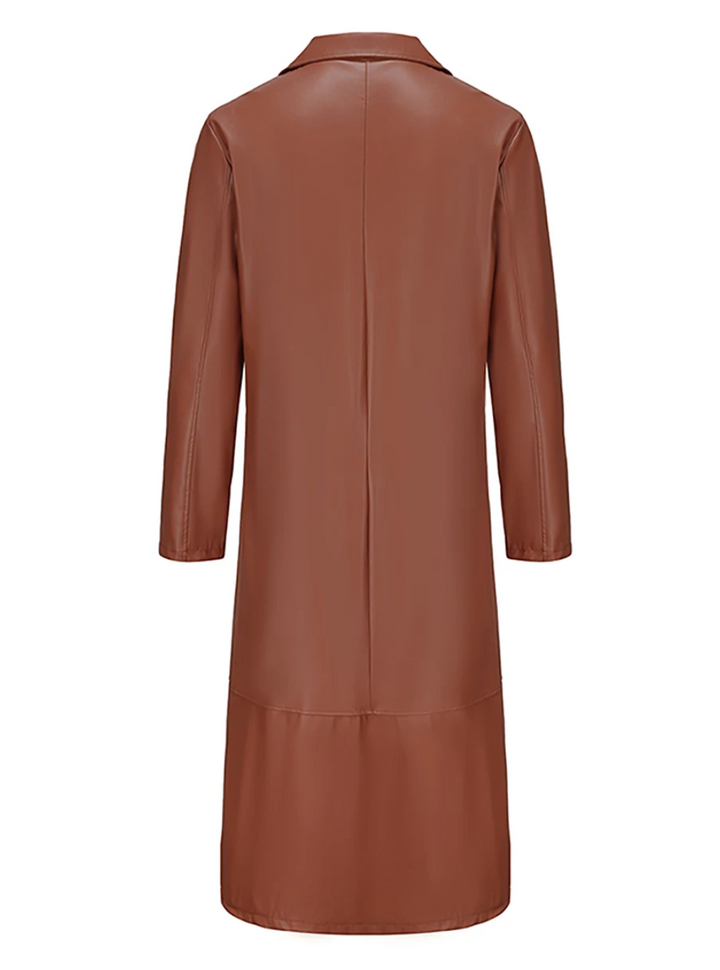 Noinan | Manteau long en cuir homme