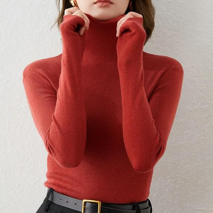 Muenasa | Pull Gola Haute Élégant Pour Femmes