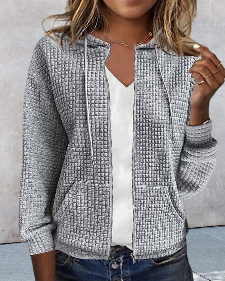 Valinema | Cardigan à capuche zippé pour femmes