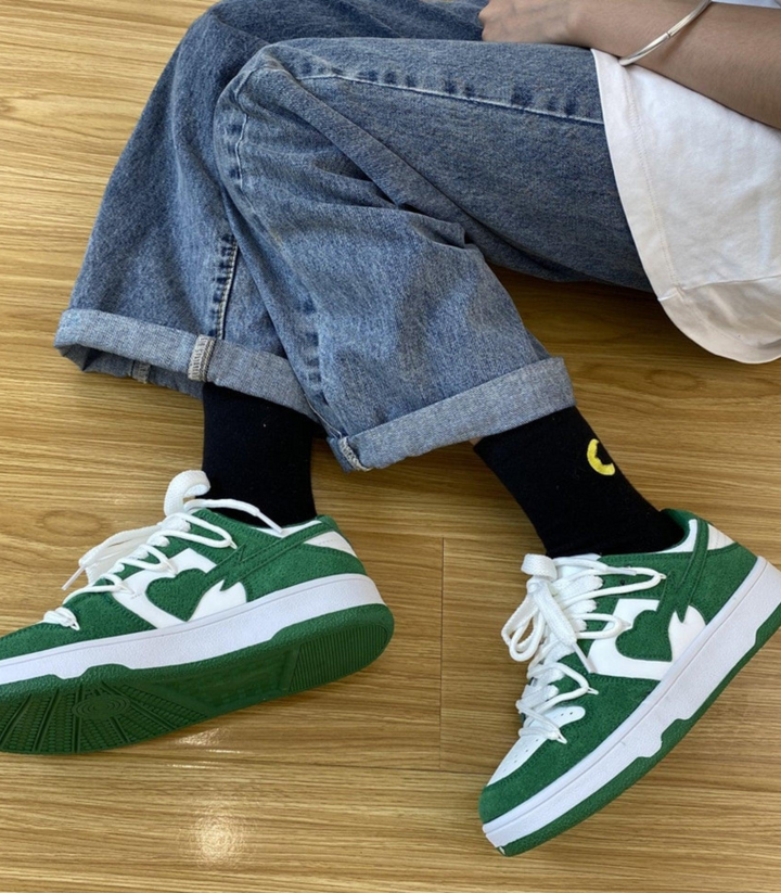 Raellera | Chaussures de sneakers avec design de cœur pour femmes