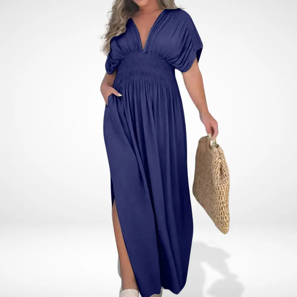 Veunana longue d'été à taille froncée pour Femmes – Lilly