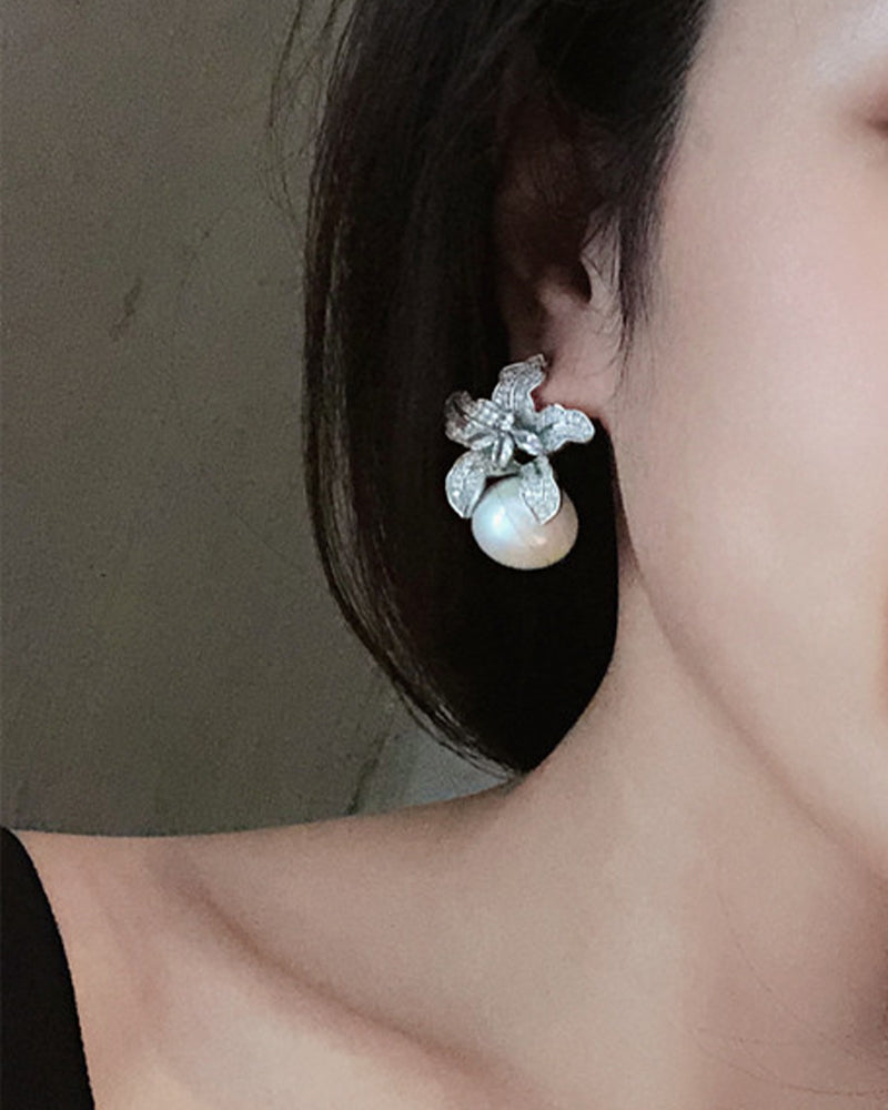 Saettama | Boucles d'oreilles avec perle