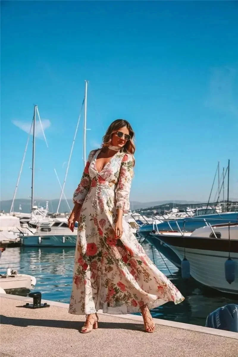 Aanana Fleurie Maxi Robe de plage – Janis