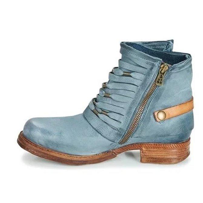 Ariala | Bottes en cuir rétro pour femmes