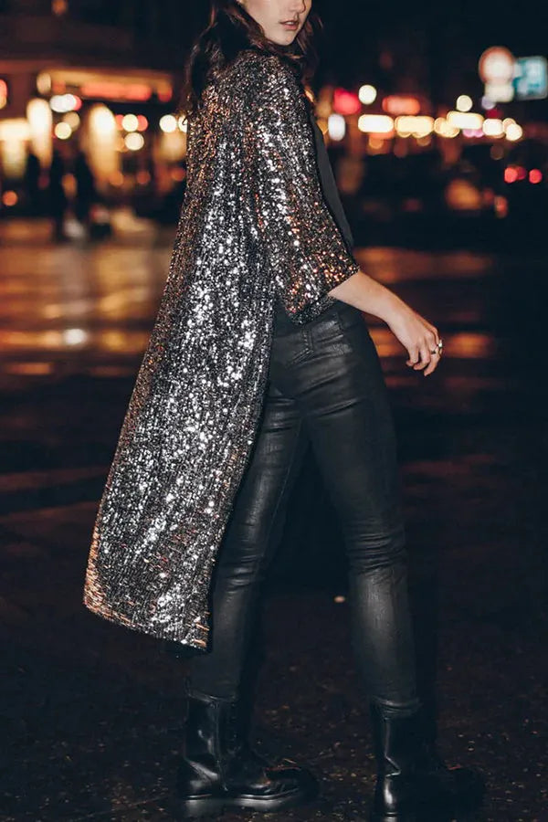 Naayala - Glamour - Kimono en paillette avec des trous de serrure