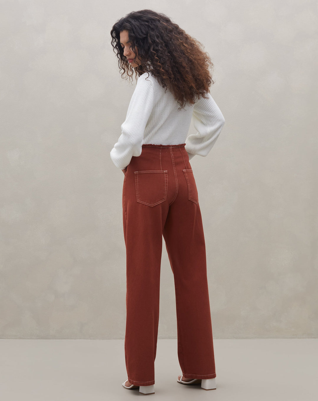 Oellema | Pantalon Flare Taille Haute pour Femmes