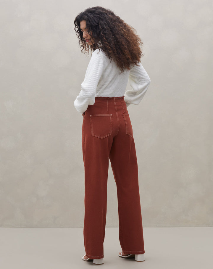 Oellema | Pantalon Flare Taille Haute pour Femmes