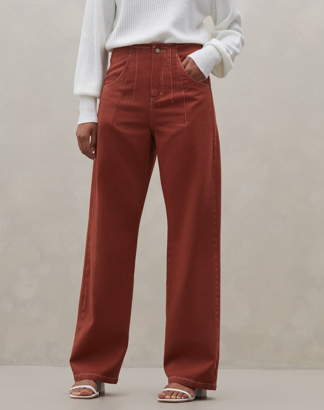 Oellema | Pantalon Flare Taille Haute pour Femmes