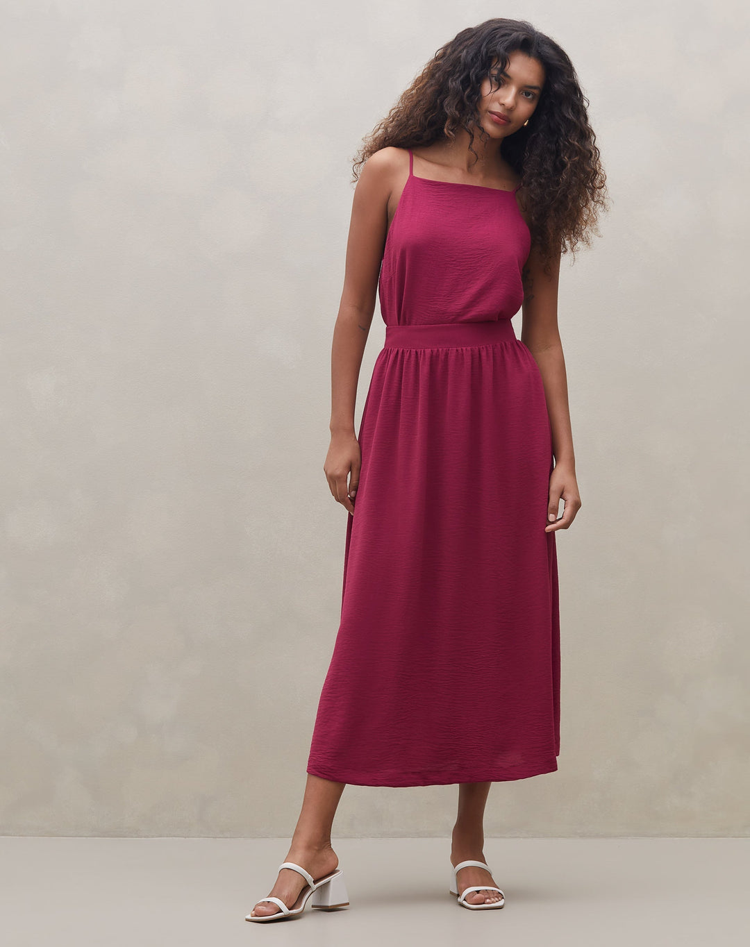 Raellema | Jupe Midi Froncée Élégante pour Femmes