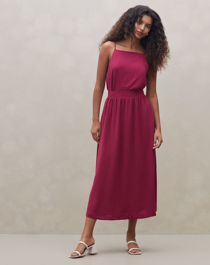 Raellema | Jupe Midi Froncée Élégante pour Femmes