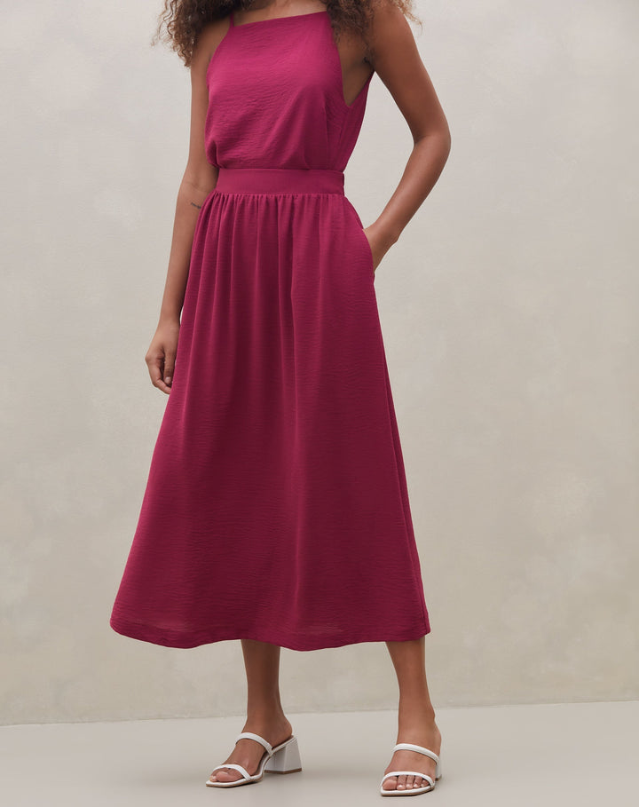 Raellema | Jupe Midi Froncée Élégante pour Femmes