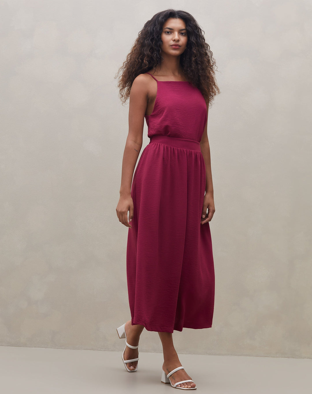 Raellema | Jupe Midi Froncée Élégante pour Femmes