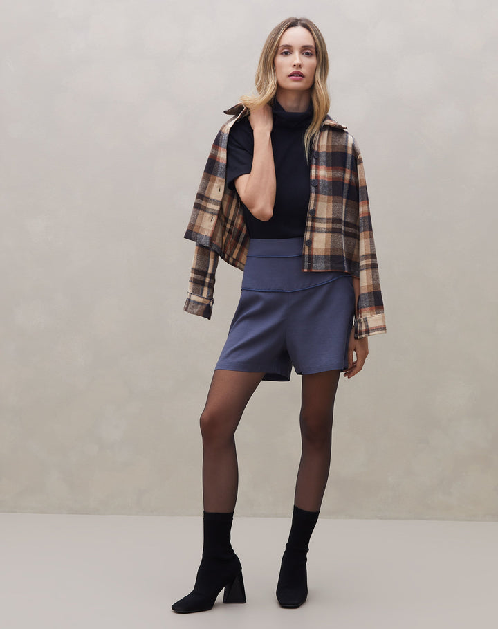 Raorasa | Short Viscose Contrasté pour Femmes