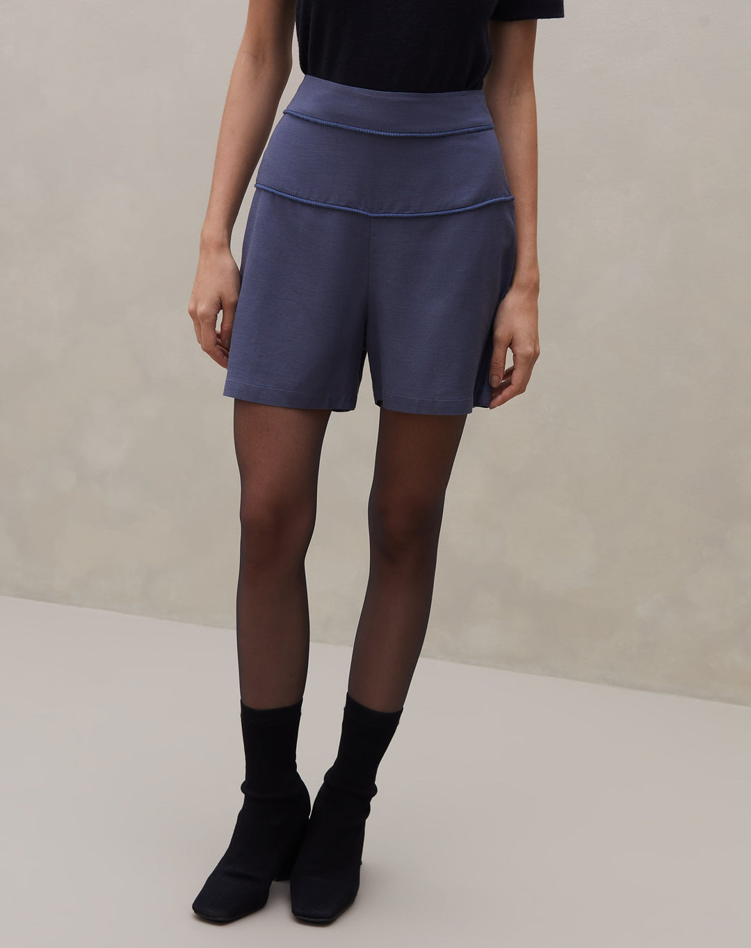 Raorasa | Short Viscose Contrasté pour Femmes