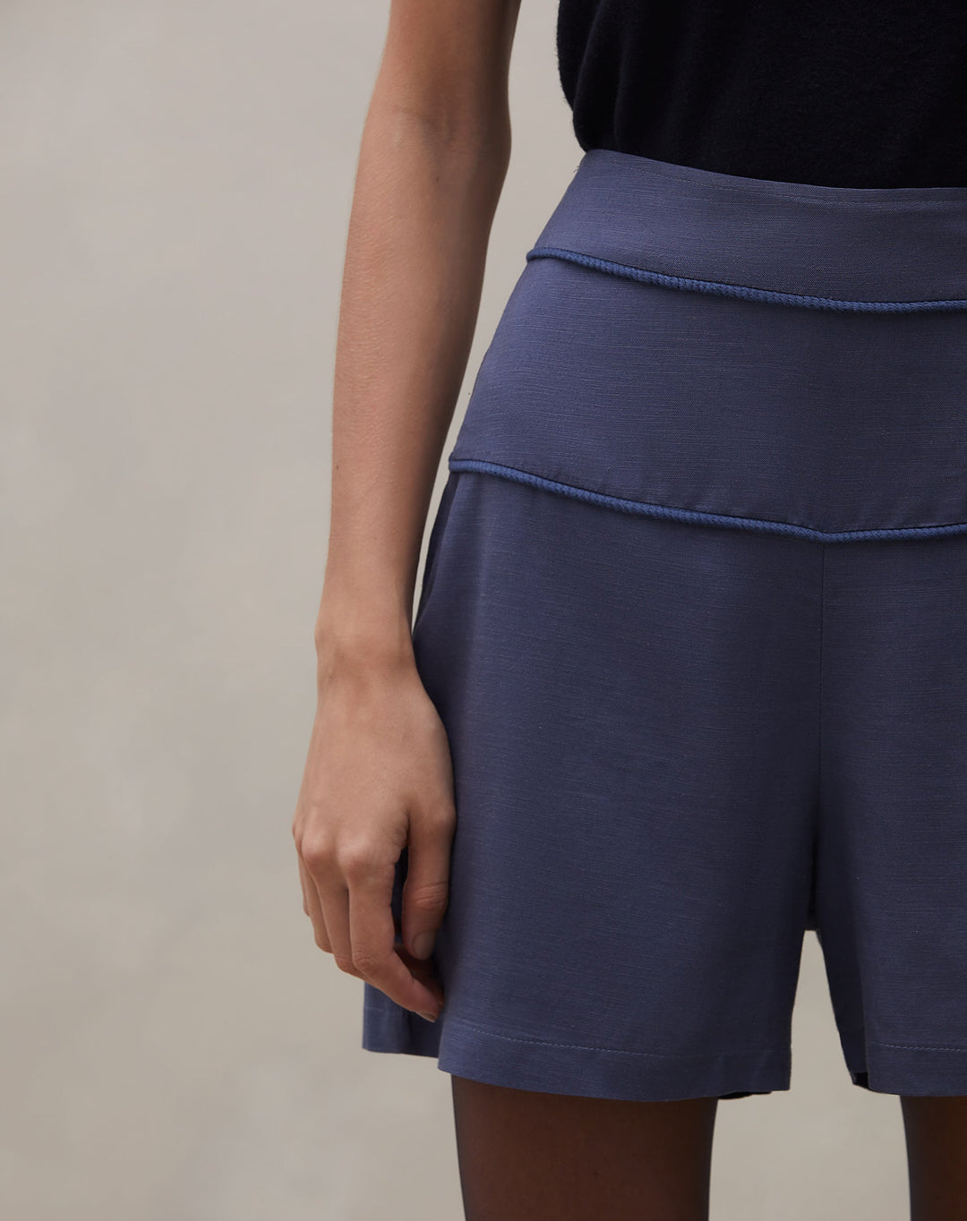 Raorasa | Short Viscose Contrasté pour Femmes