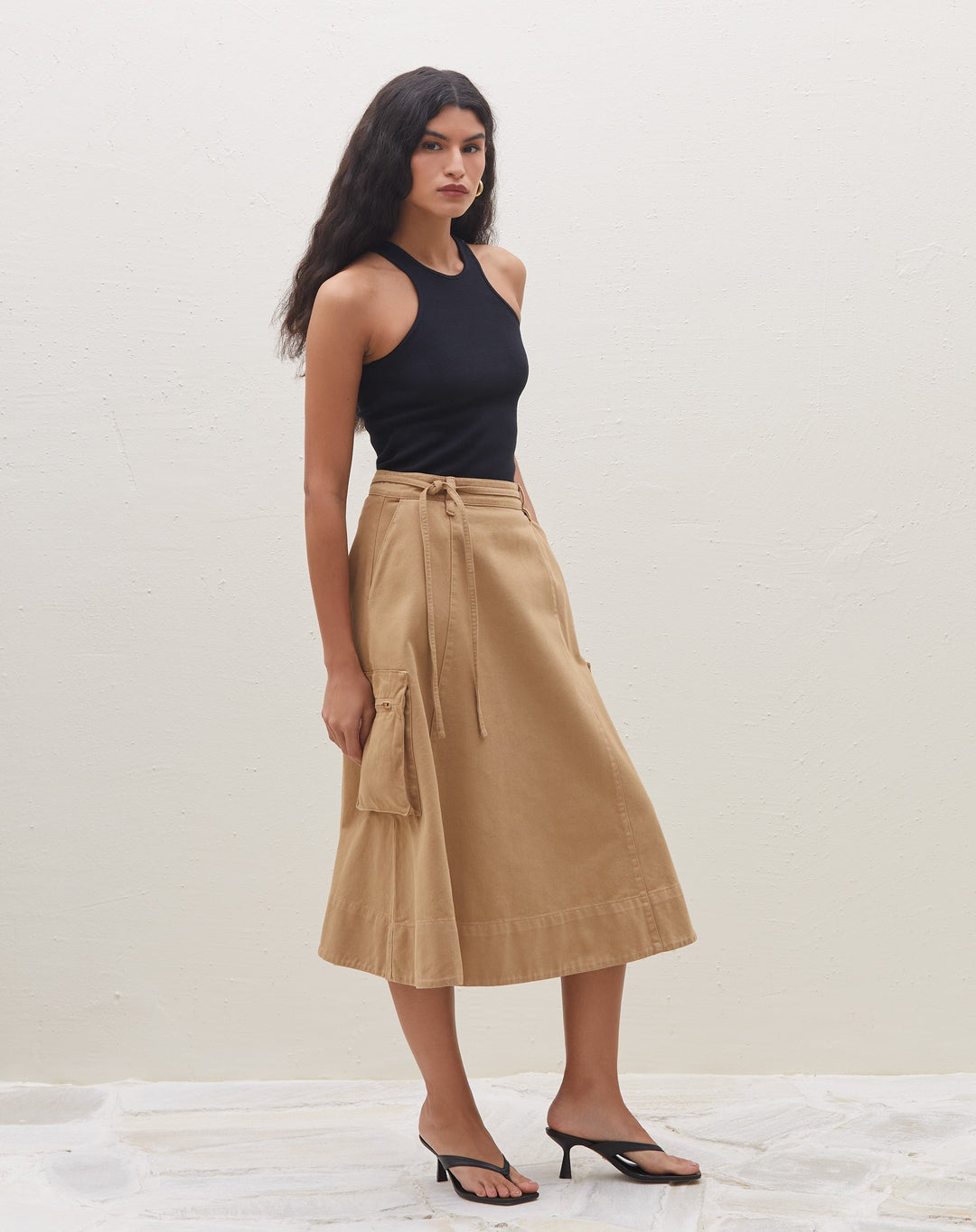 Neettara | Jupe Midi Utilitaire pour Femmes