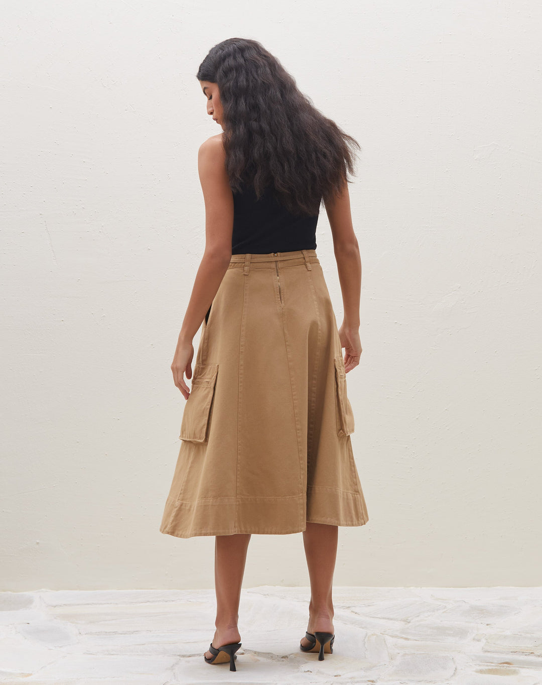 Neettara | Jupe Midi Utilitaire pour Femmes