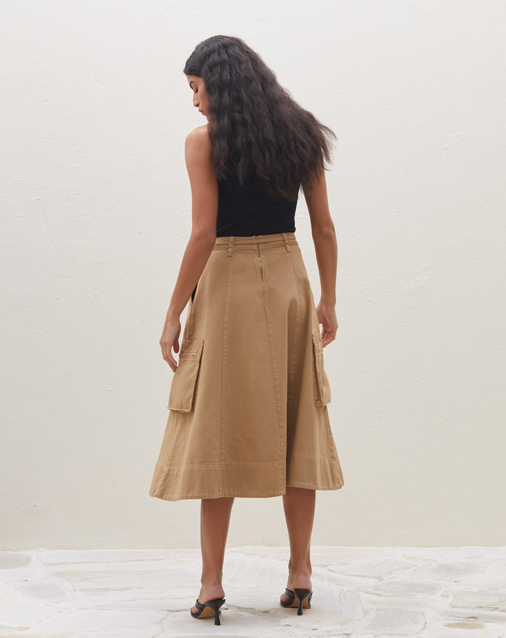 Neettara | Jupe Midi Utilitaire pour Femmes