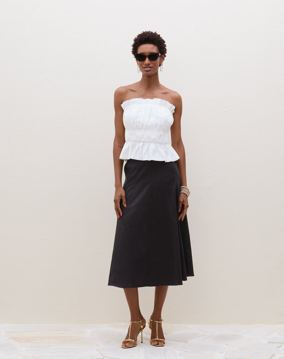 Eayama | Blouse Bustier Froncée Élégante pour Femmes