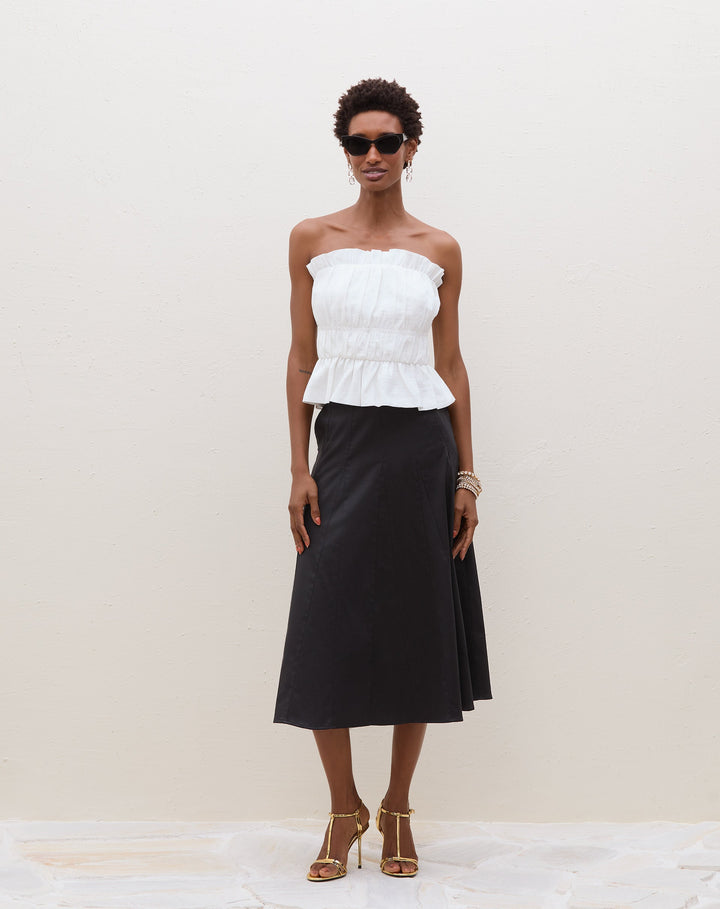 Eayama | Blouse Bustier Froncée Élégante pour Femmes