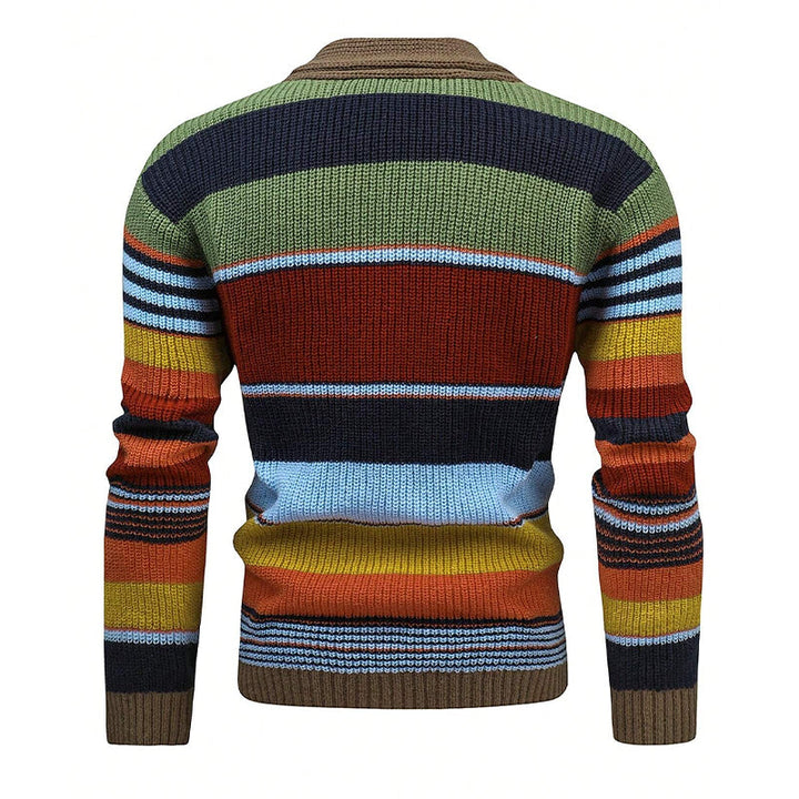 Siorael | Veste tricotée colorblock pour hommes
