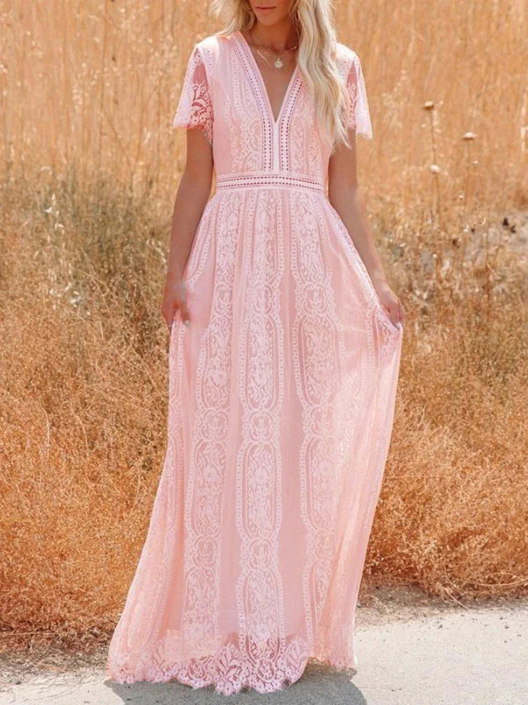 Veoraesa Blanche Maxi Robe de plage – Taline