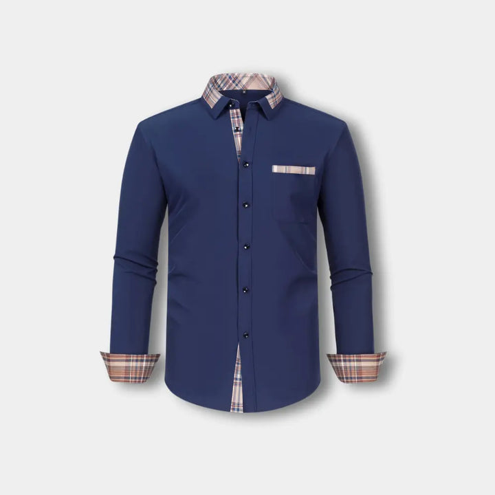 Seosian manches longues à finitions carreaux pour Homme – Joni