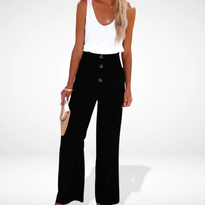 Reonnama ample taille froncée boutonnée pour Femme - Caitlin