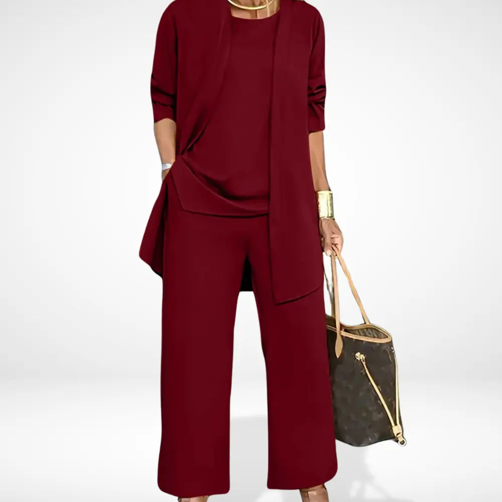 Aellena coordonné à veste fluide pour Femme – Carolyn