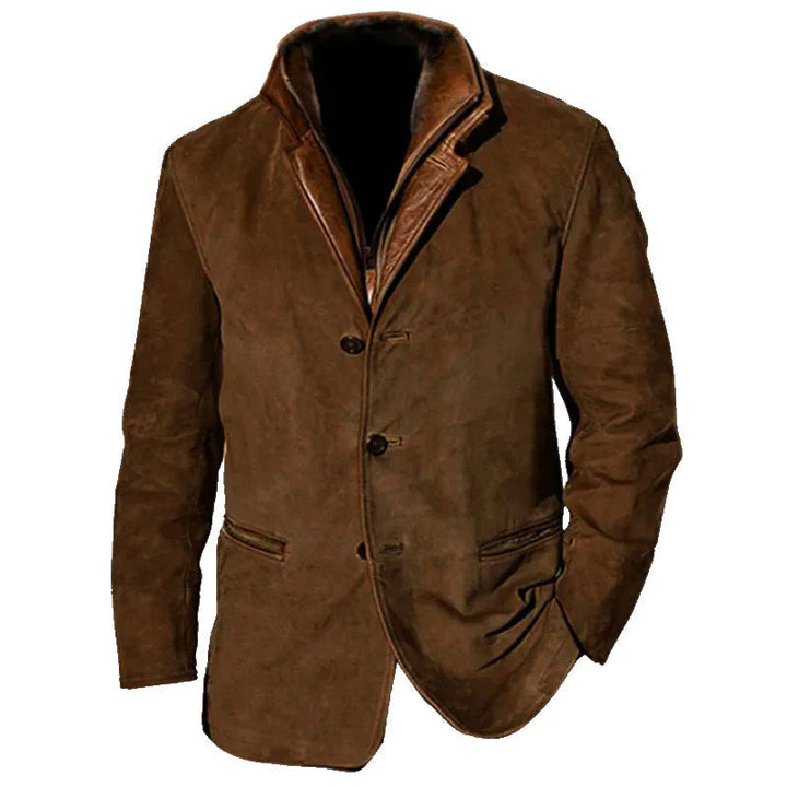 Roayner | Veste en suède vintage pour hommes