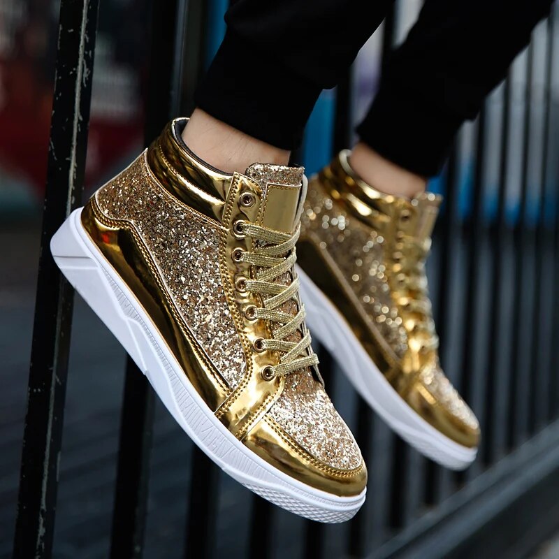 Neiraxa | Baskets montantes brillantes pour hommes