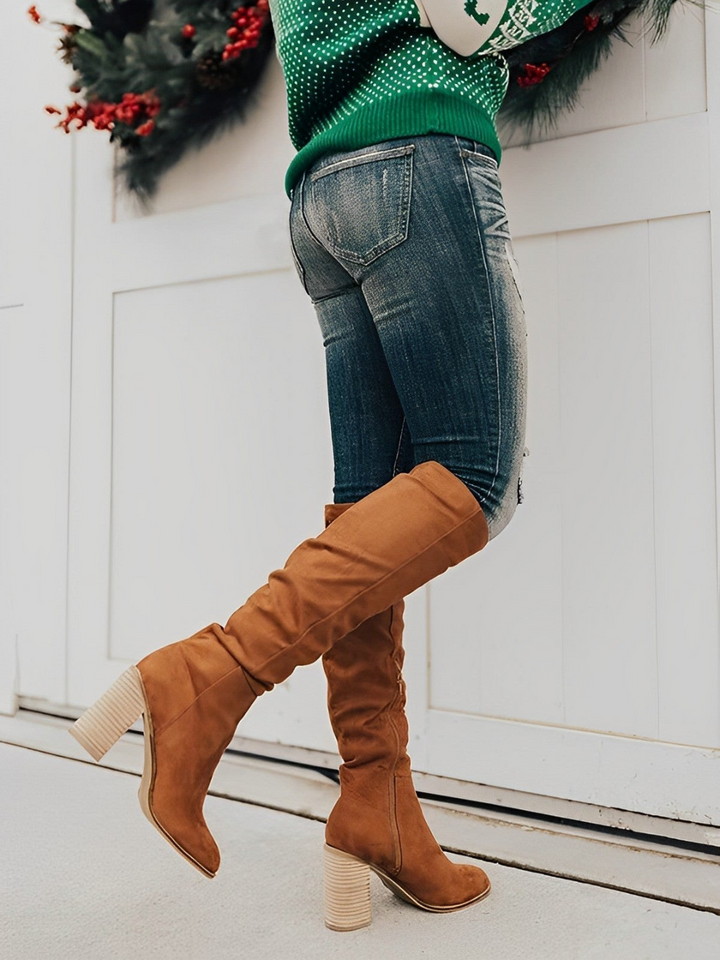 Vievala | Bottes hautes élégantes à talons pour femmes