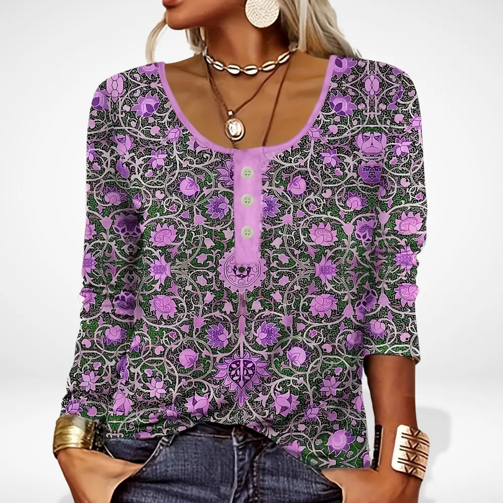 Saonnara à motif éclaté multicolore pour Femme – Thelle