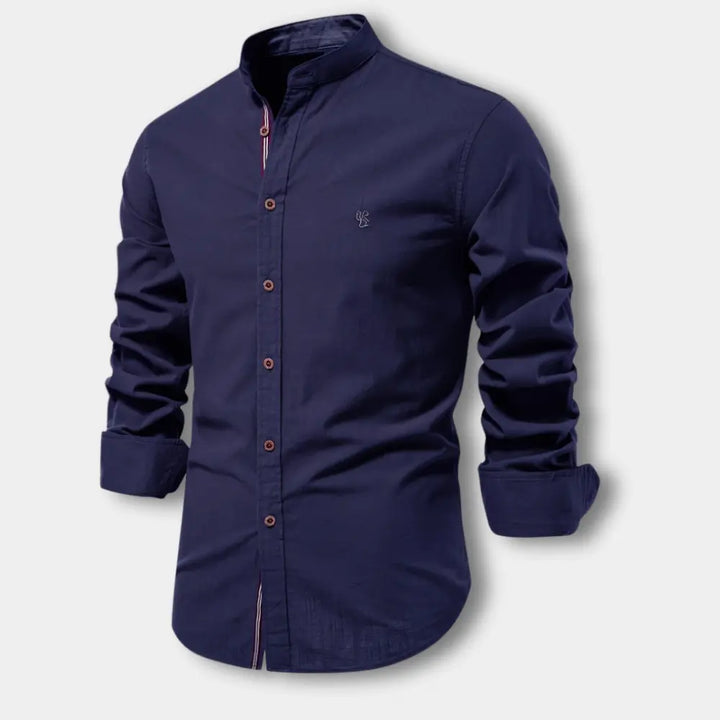 Neunal col mao à boutons contrastés pour Homme – Mukul
