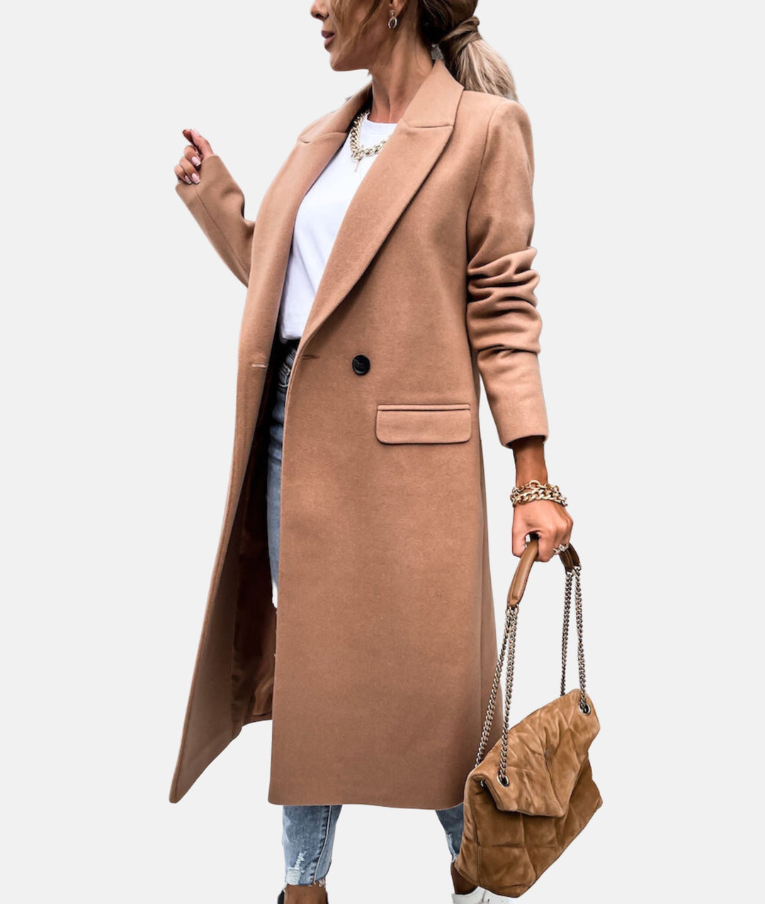 Soorasa | Manteau long avec col