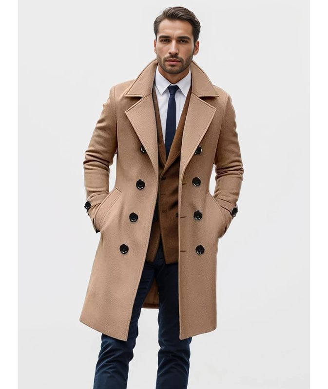 Neinal | Manteau élégant à double boutonnage homme