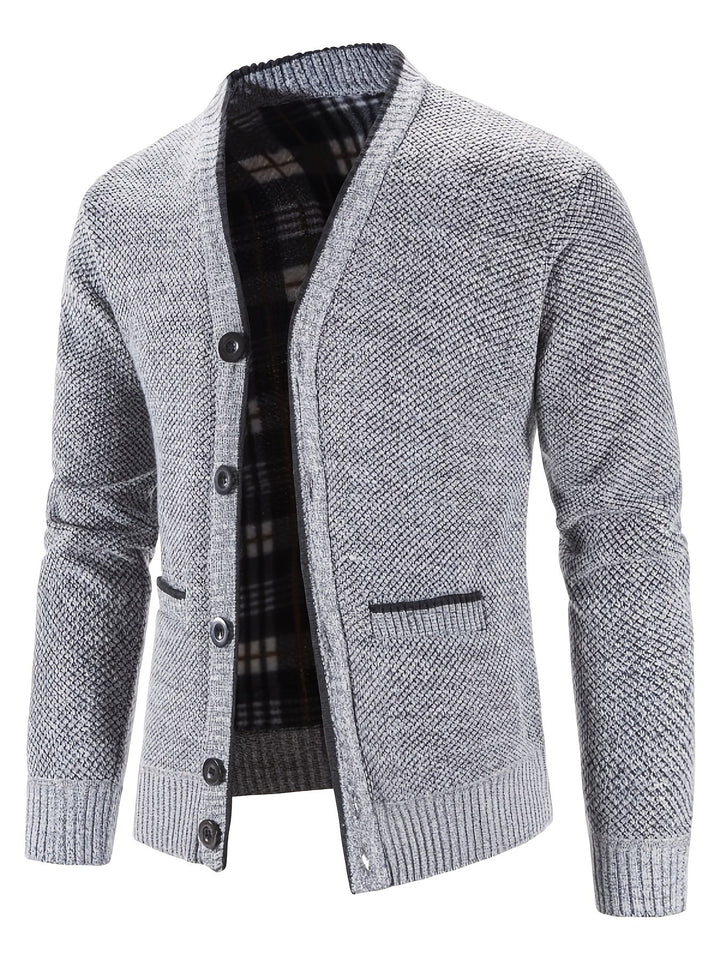 Lerias | Veste en tricot décontractée pour hommes avec col en V