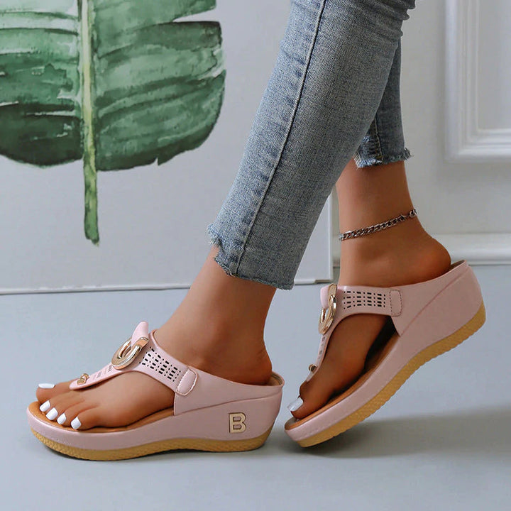 Luora | Talons compensés en cuir pour femmes
