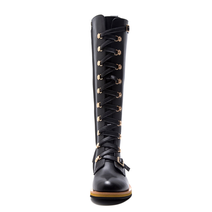 Riirama | Bottes robustes en cuir pour femmes
