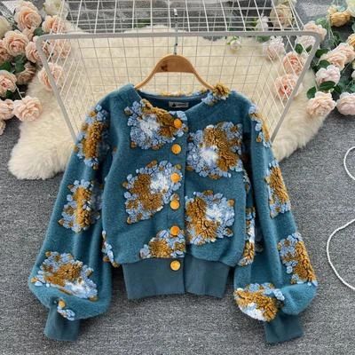 Leayama | Gilet brodé fleuri pour femmes