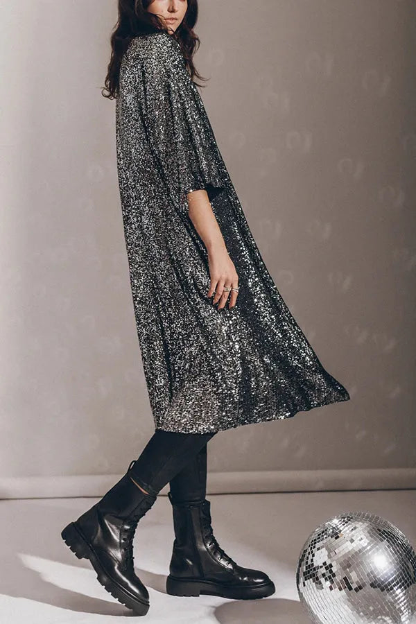 Naayala - Glamour - Kimono en paillette avec des trous de serrure